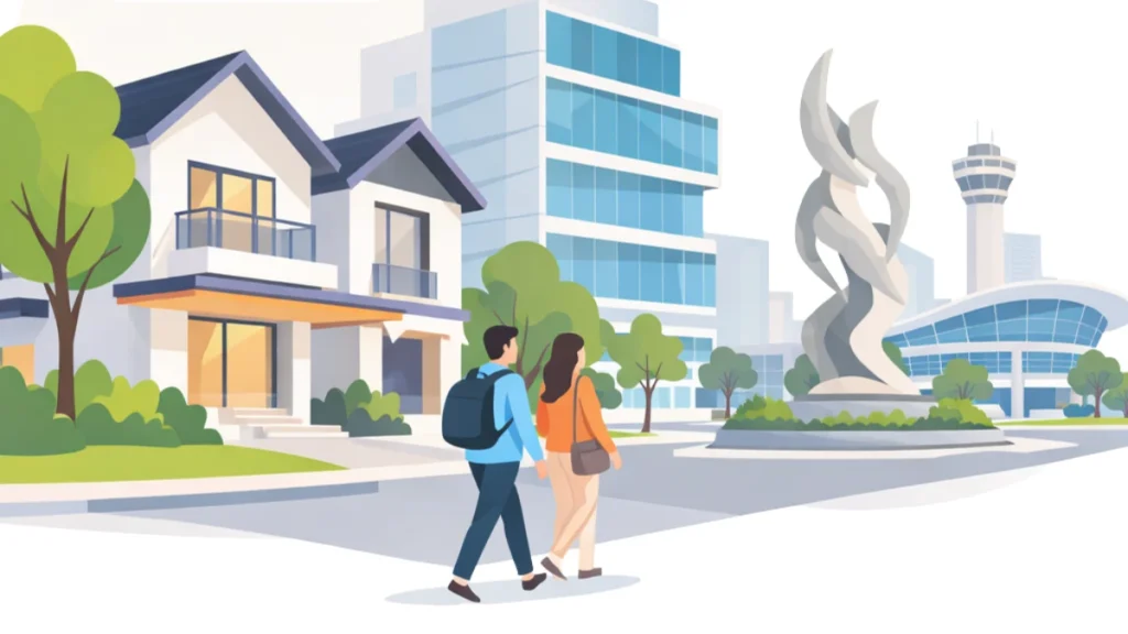 ilustrasi kawasan surabaya timur