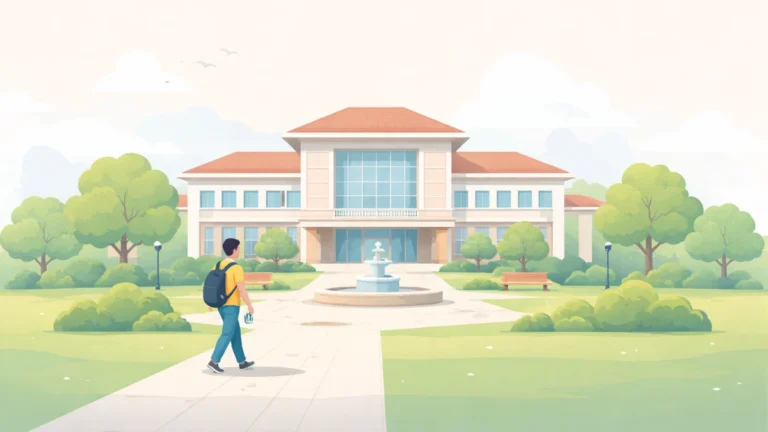 ilustrasi universitas surabaya modern