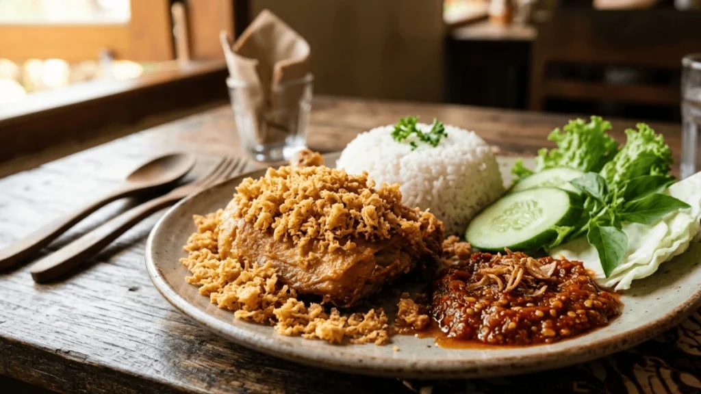 ayam goreng suharti surabaya kremesan gurih lezat